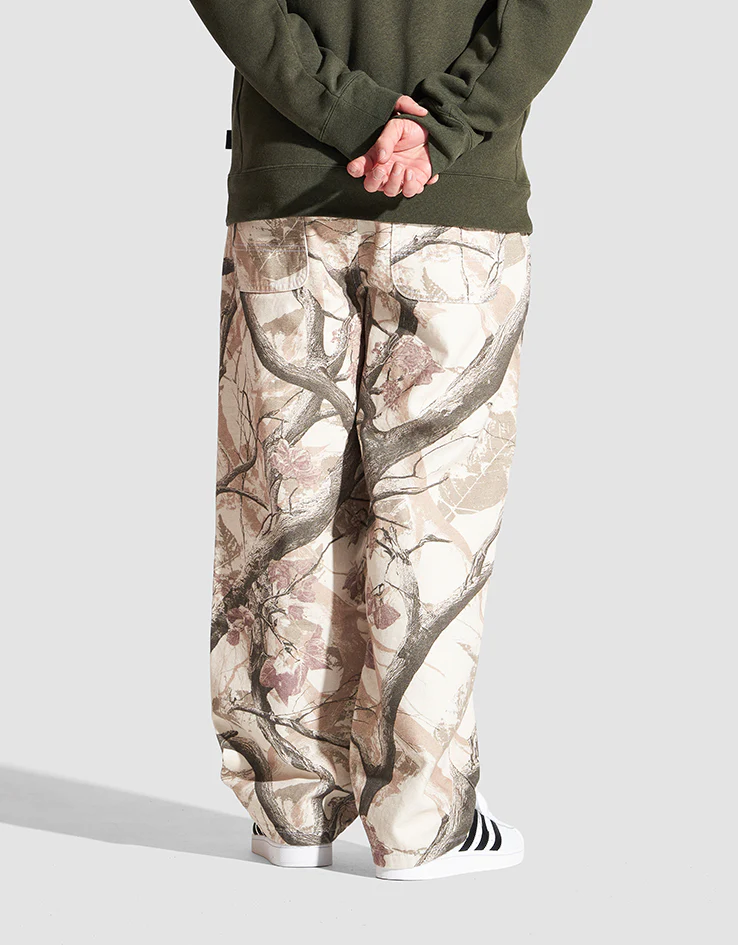 Route One Super Baggy Canvas Pants - Tree Camo (Brown) - Image 2