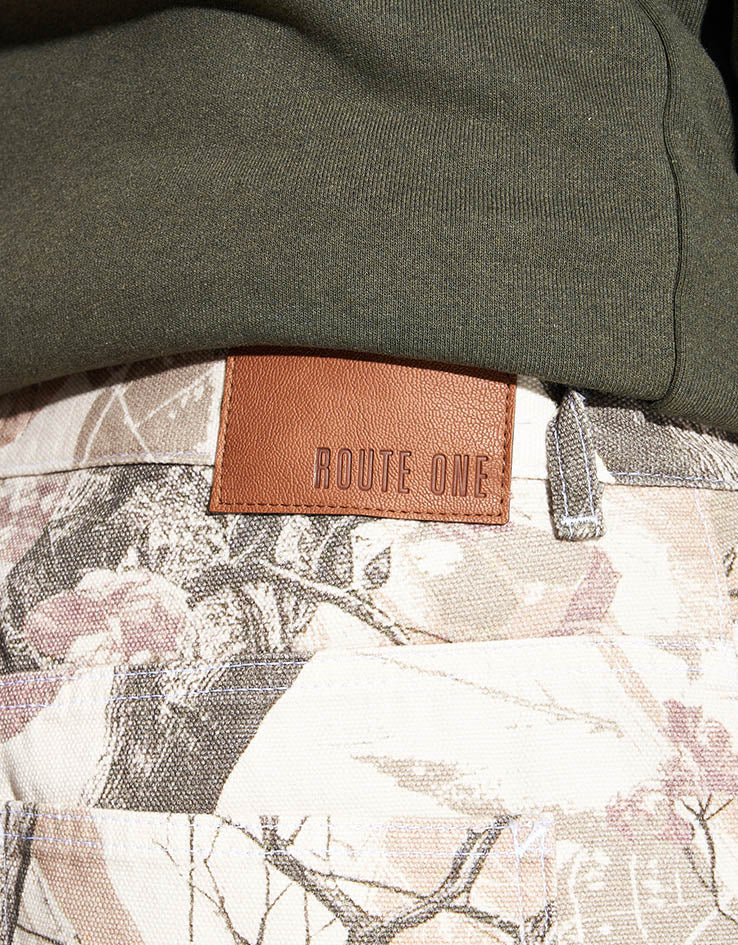 Route One Super Baggy Canvas Pants - Tree Camo (Brown) - Image 6