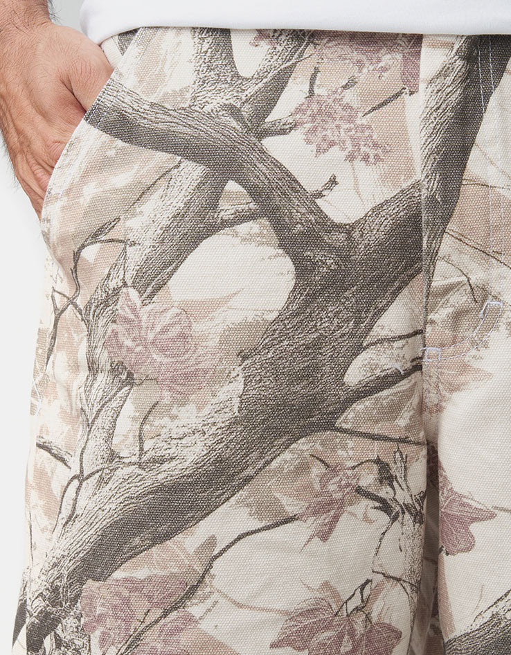 Route One Super Baggy Canvas Shorts - Tree Camo (Brown) - Image 3