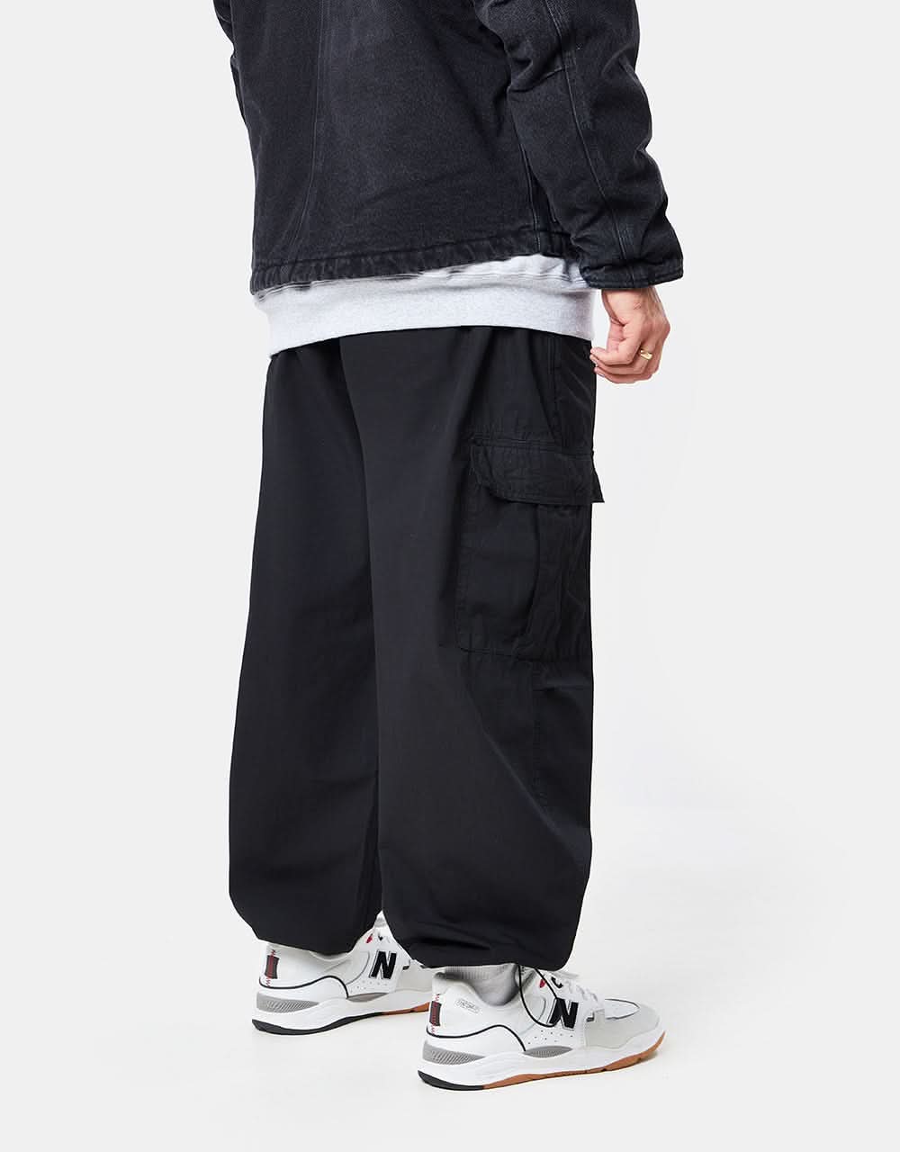 Route One Super Baggy Cargo Pant - Black - Image 3