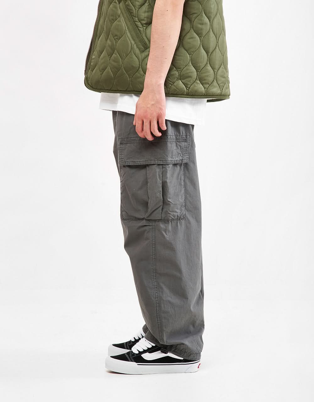 Route One Super Baggy Cargo Pant - Charcoal - Image 2