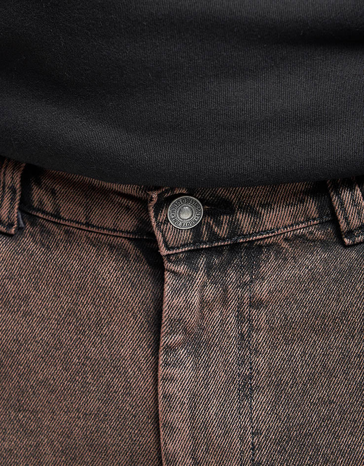Route One Super Baggy Denim Jeans - Burnt Mahogany - Image 6