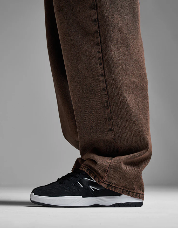 Route One Super Baggy Denim Jeans - Burnt Mahogany - Image 7