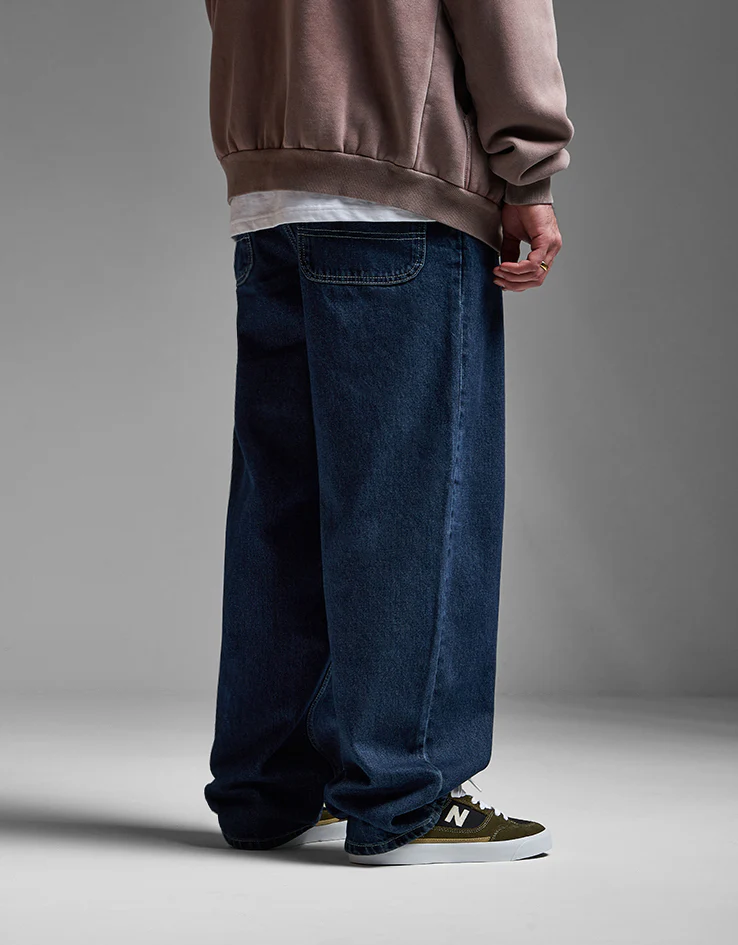 Route One Super Baggy Denim Jeans - Dark Wash - Image 2