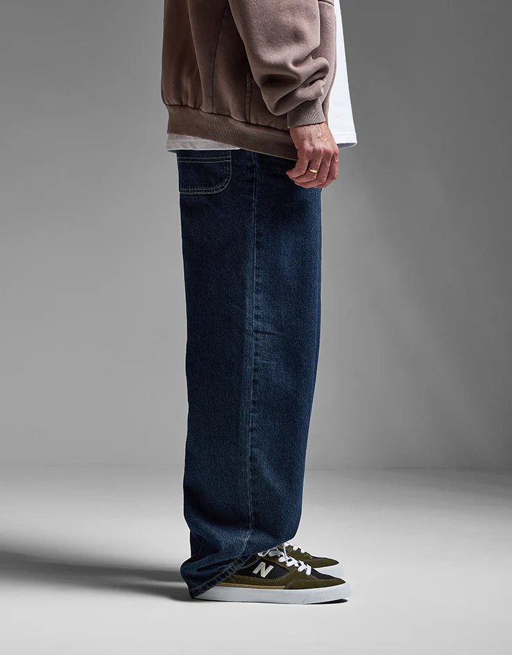 Route One Super Baggy Denim Jeans - Dark Wash - Image 3