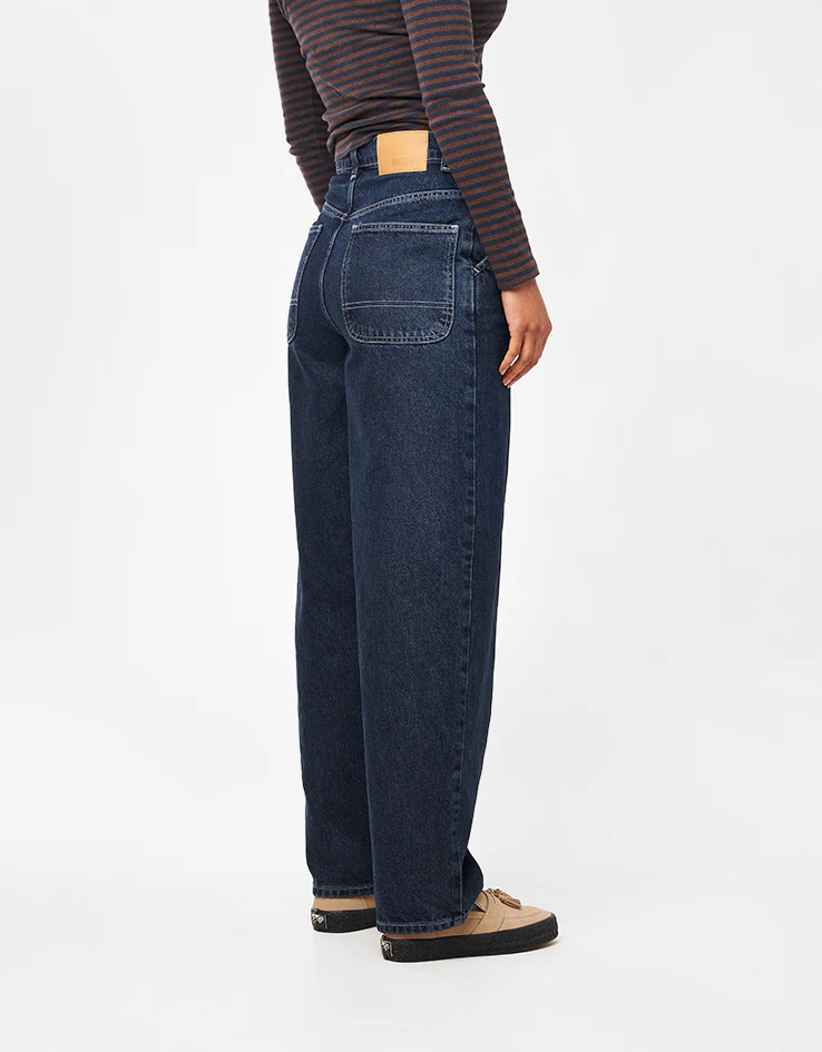 Route One Super Baggy Denim Jeans - Dark Wash - Image 9