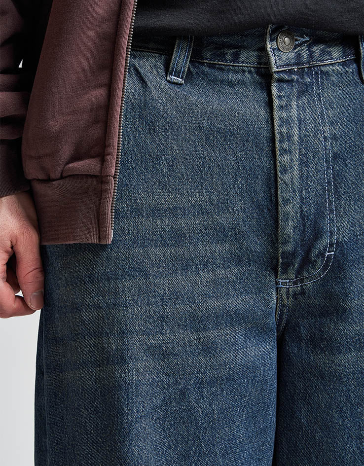 Route One Super Baggy Denim Jeans - Light Wash - Image 7