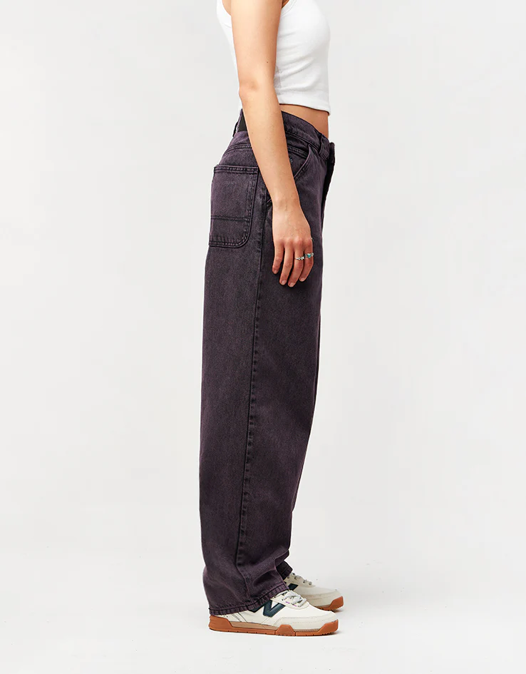 Route One Super Baggy Denim Jeans - Moderate Purple - Image 10