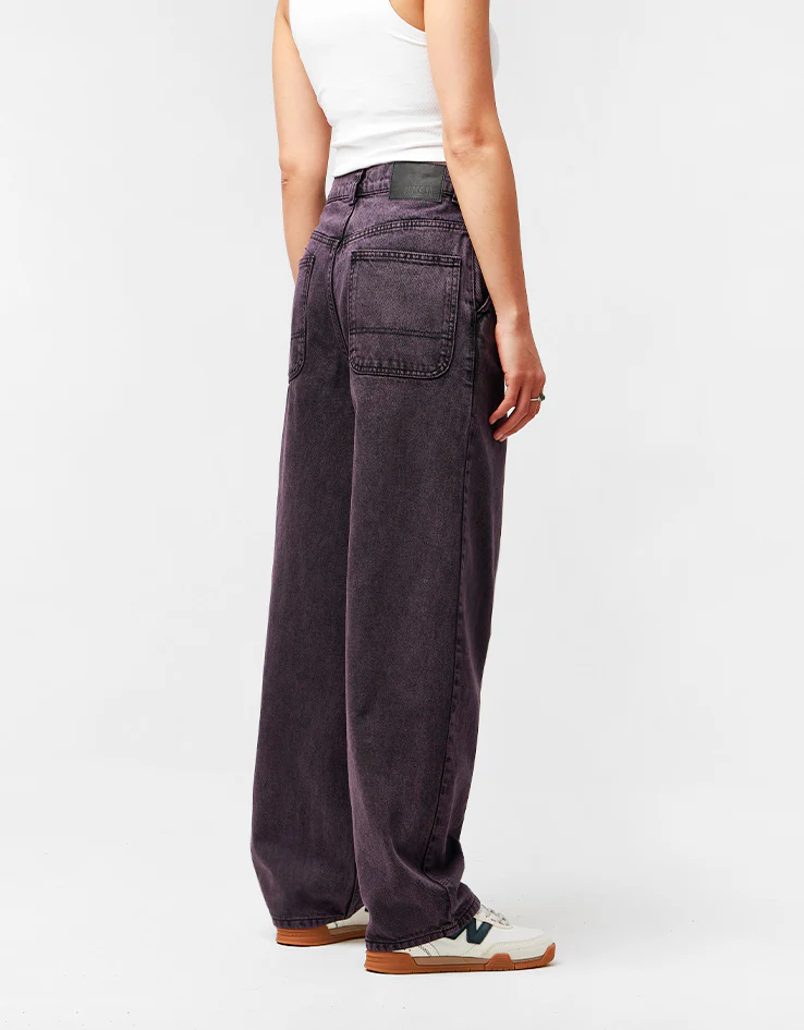 Route One Super Baggy Denim Jeans - Moderate Purple - Image 9