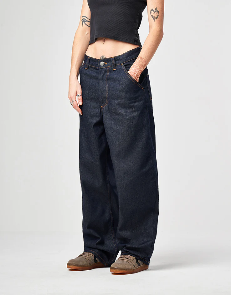 Route One Super Baggy Denim Jeans - Raw - Image 8