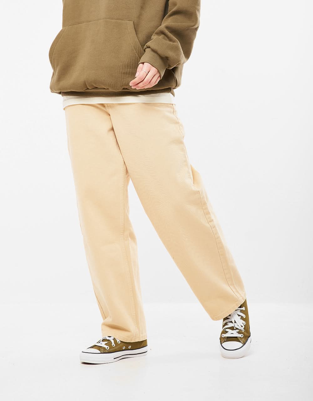 Route One Super Baggy Denim Jeans - Sand - Image 8