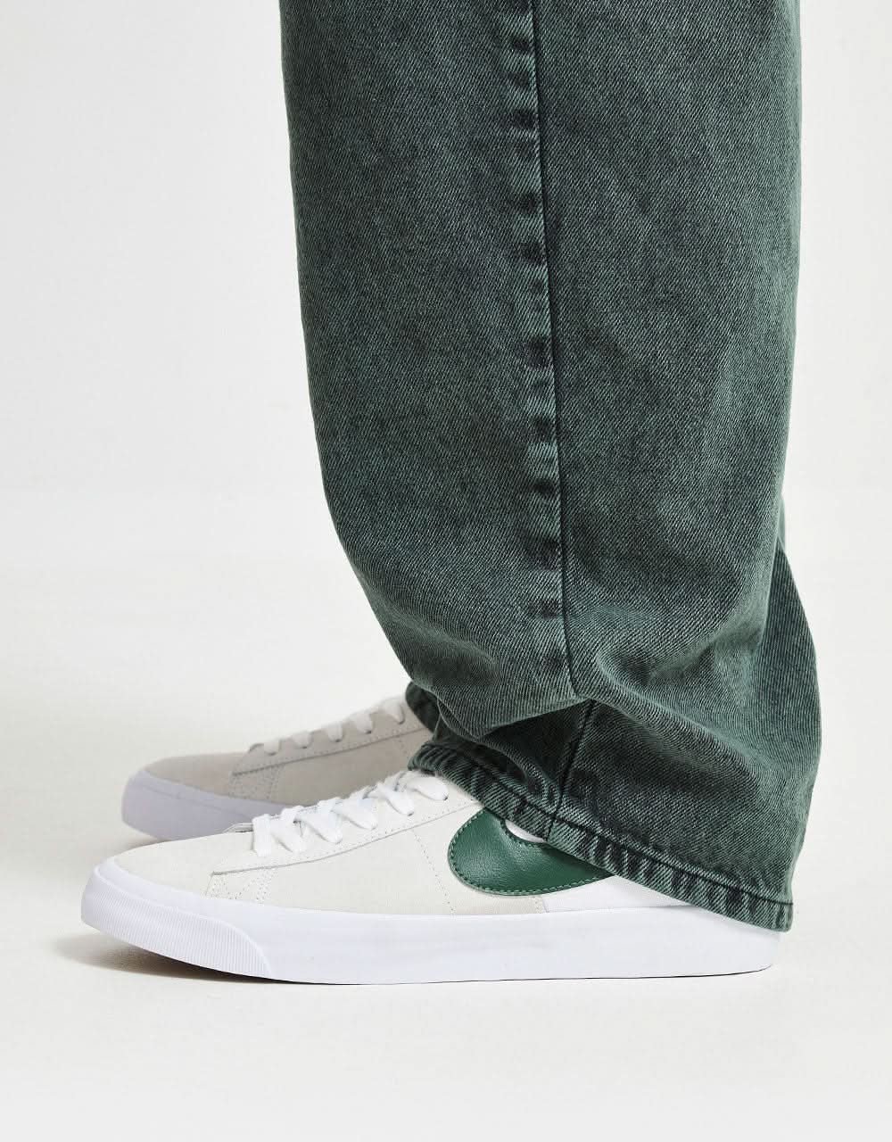 Route One Super Baggy Denim Jeans - Sea Pine - Image 4