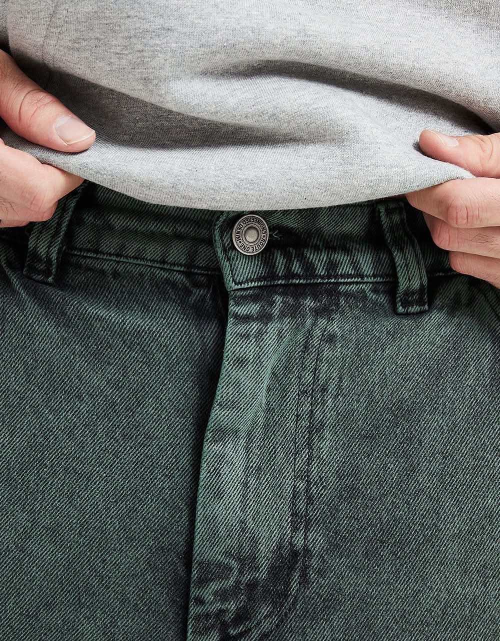Route One Super Baggy Denim Jeans - Sea Pine - Image 6