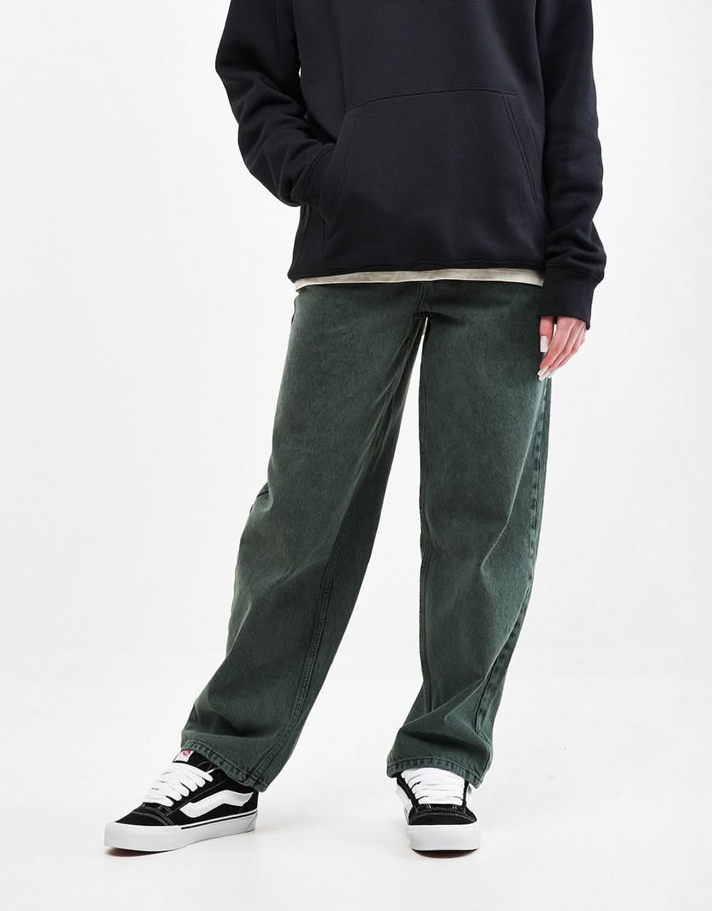 Route One Super Baggy Denim Jeans - Sea Pine - Image 8