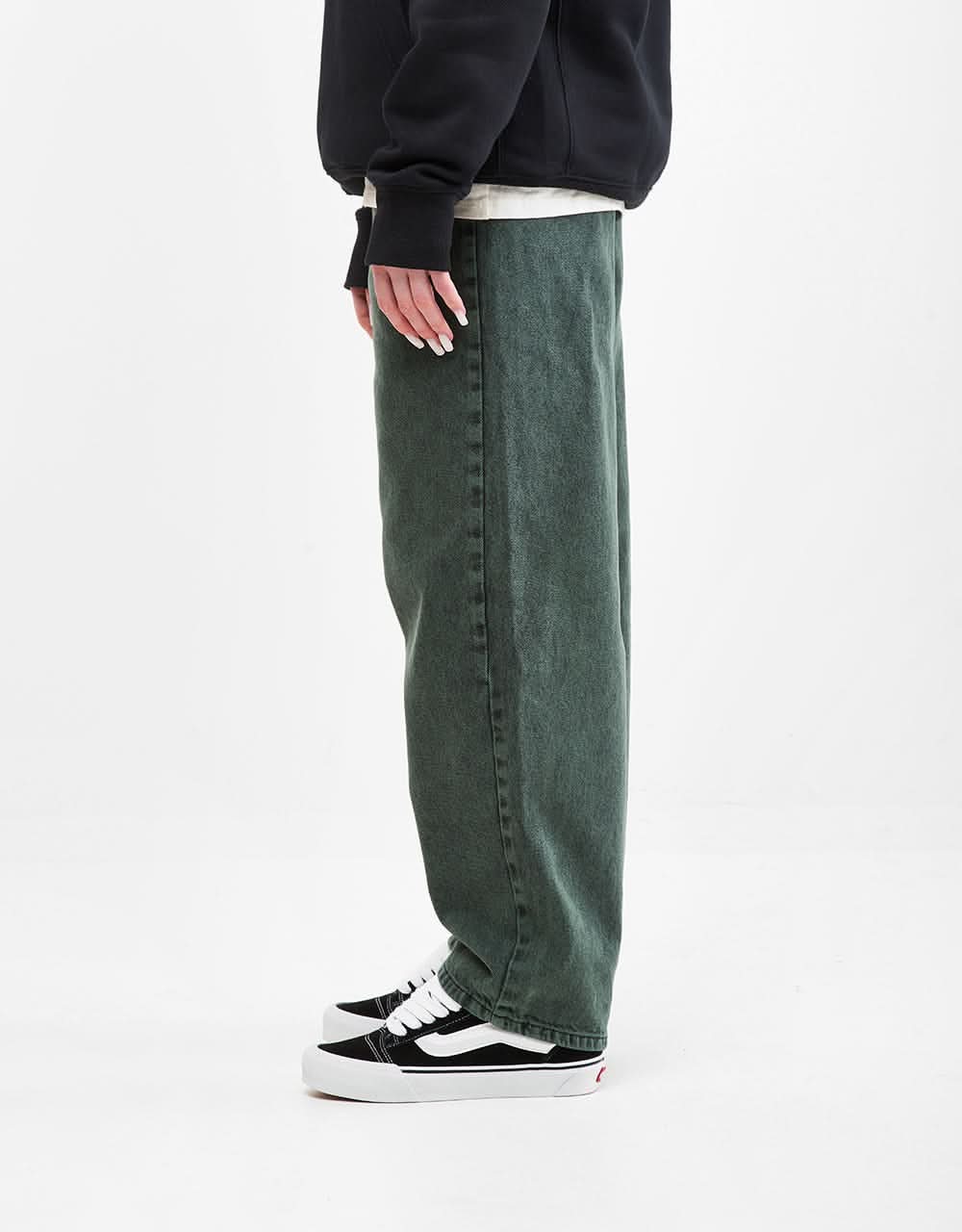 Route One Super Baggy Denim Jeans - Sea Pine - Image 9