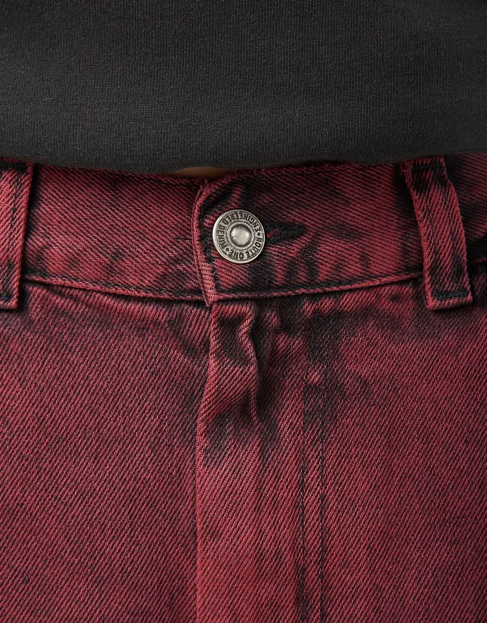 Route One Super Baggy OG Denim Shorts - Rhubarb - Image 14