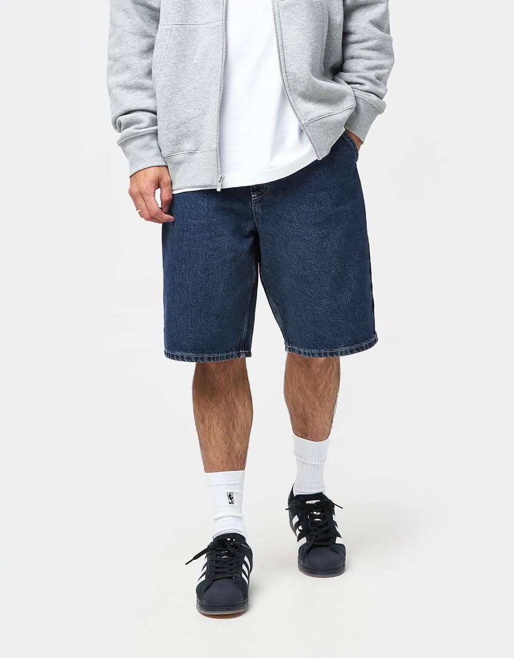 Route One Super Baggy Jorts - Dark Wash - Image 3