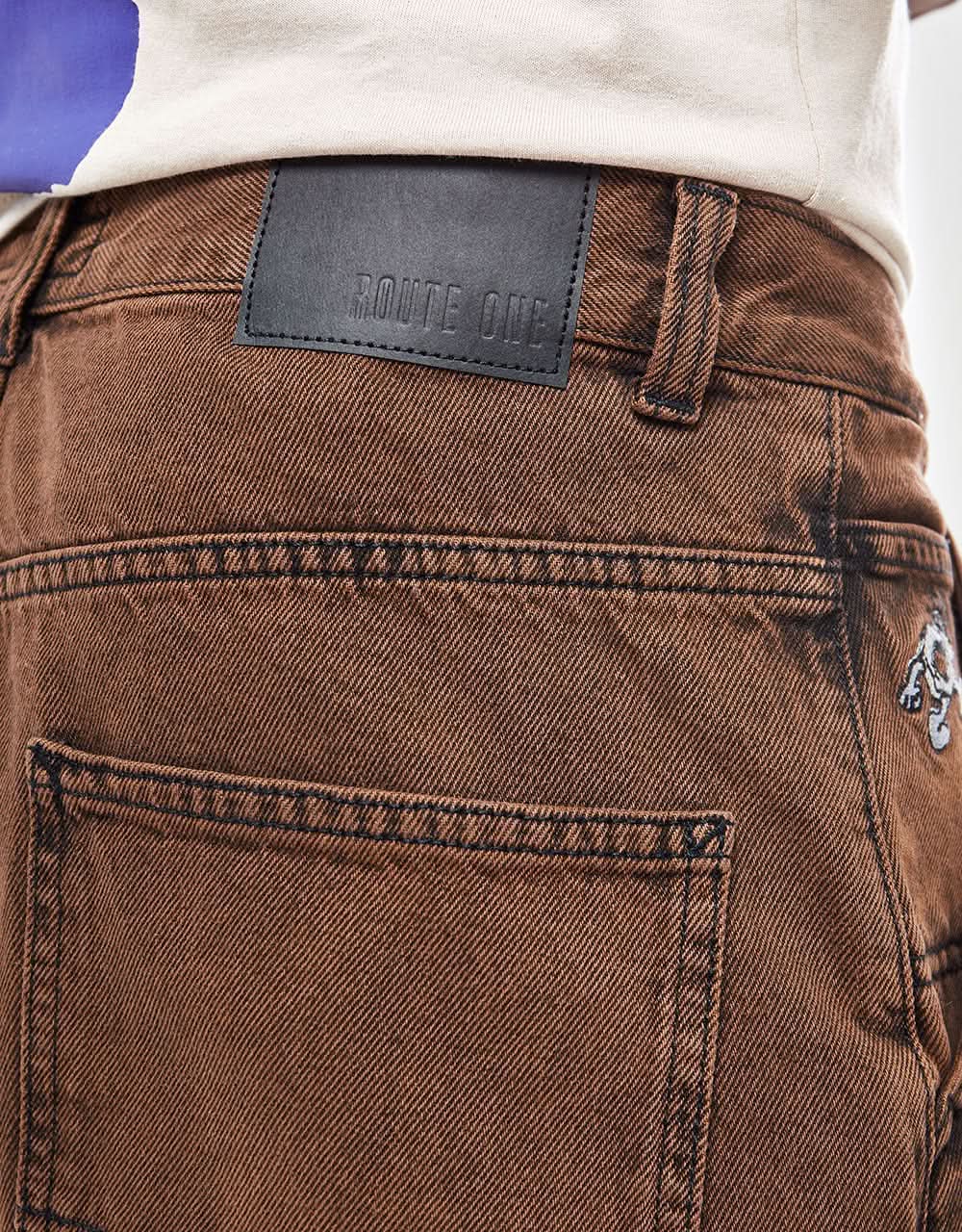 Route One Super Baggy Jorts - Gingerbread - Image 6
