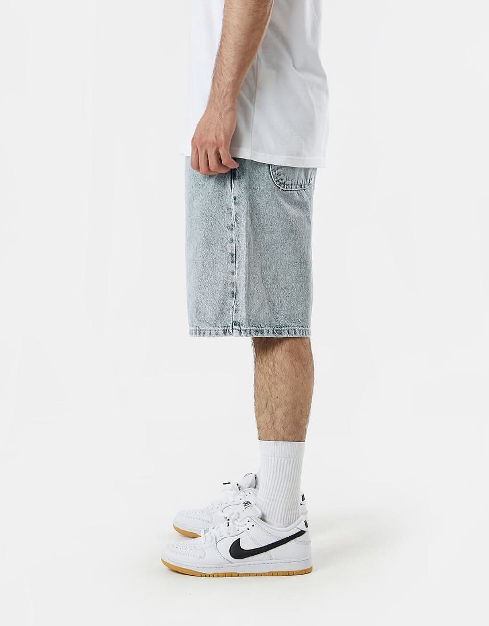 Route One Super Baggy Jorts - Light Stone Wash - Image 4