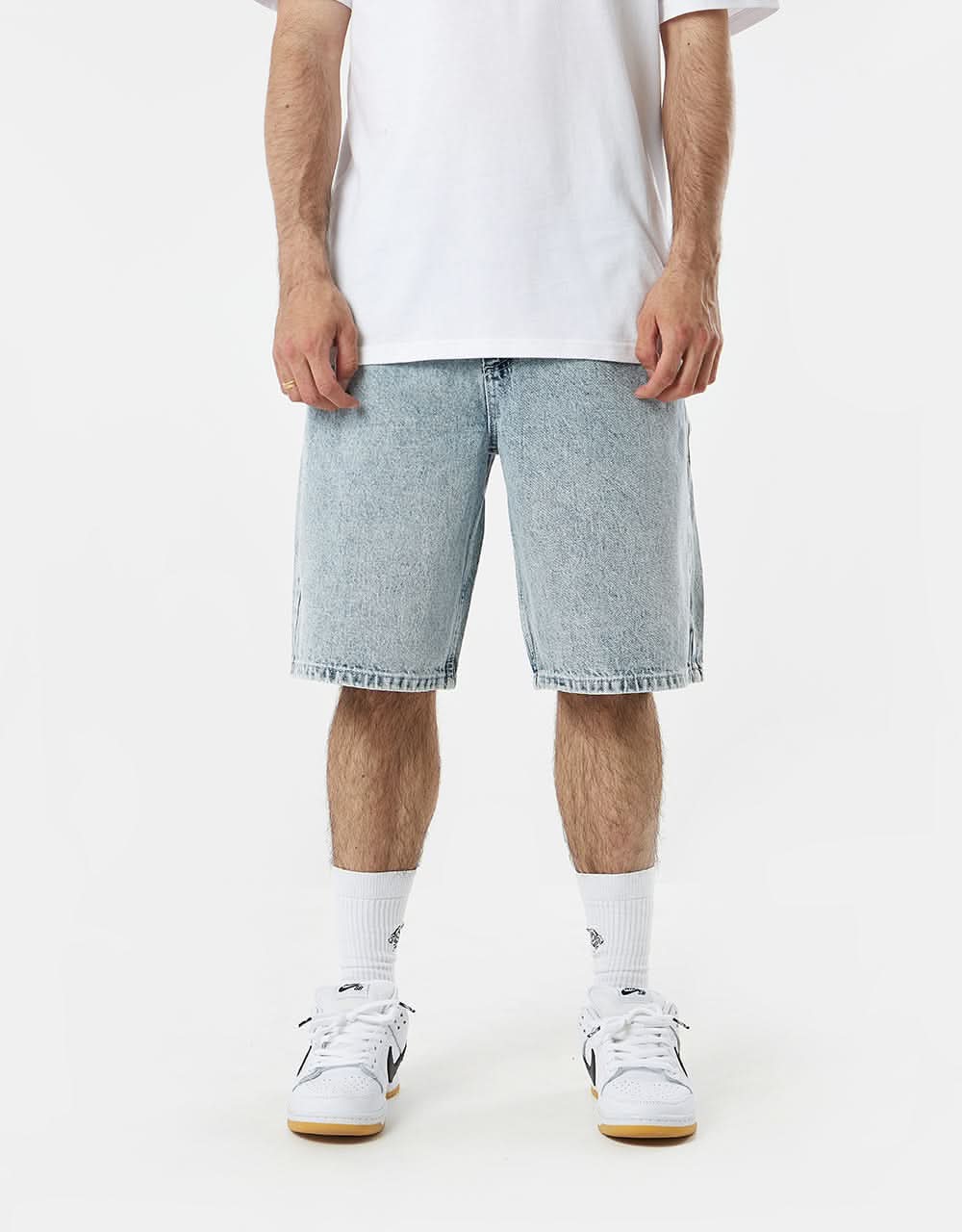 Route One Super Baggy Jorts - Light Stone Wash - Image 8