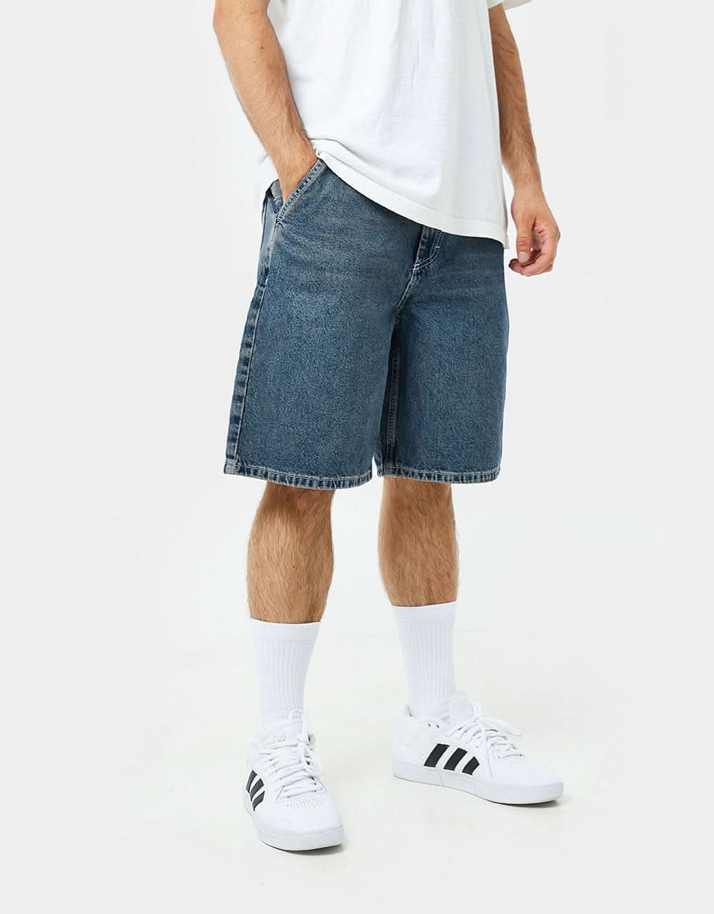 Route One Super Baggy Jorts - Light Wash - Image 3