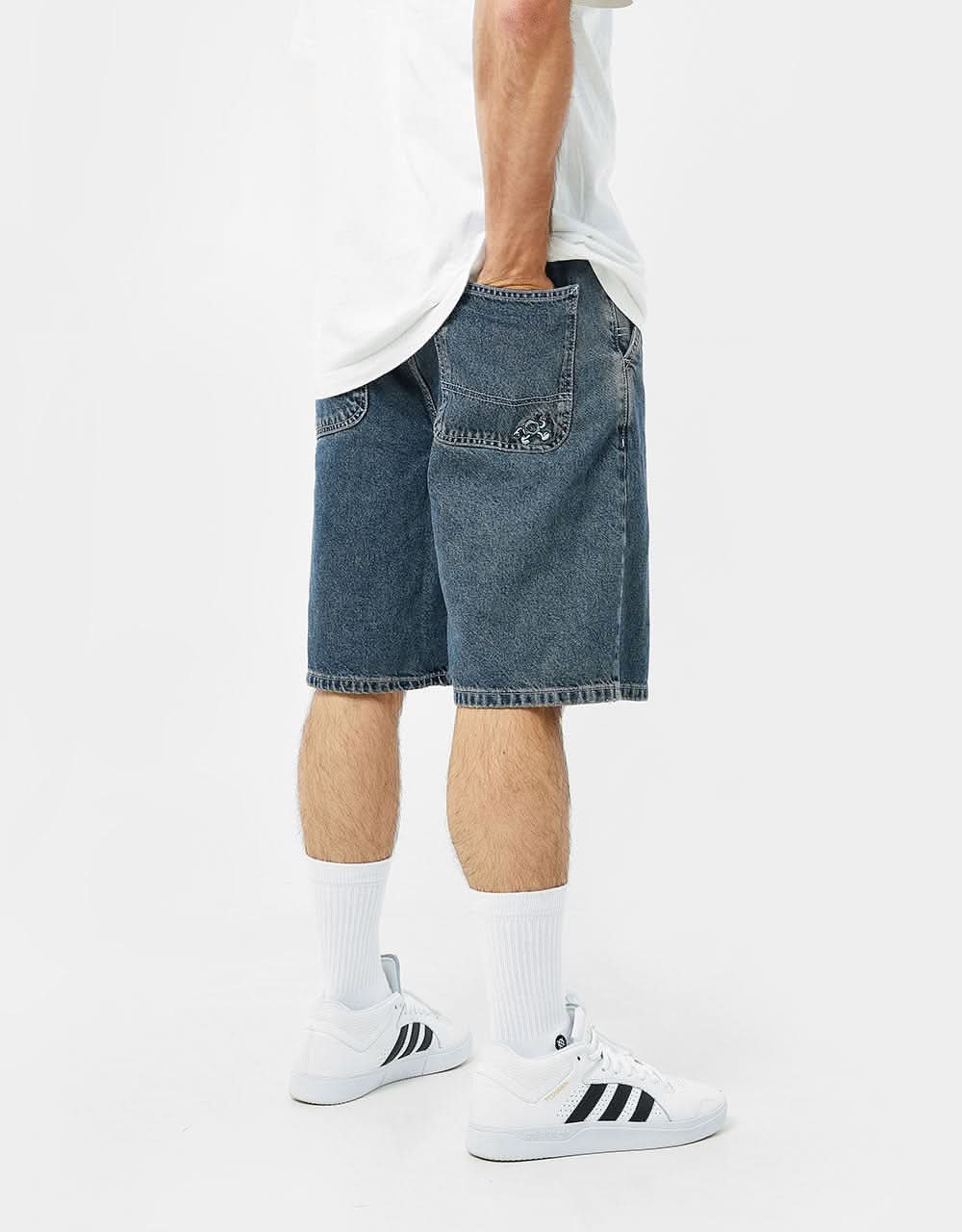 Route One Super Baggy Jorts - Light Wash - Image 5