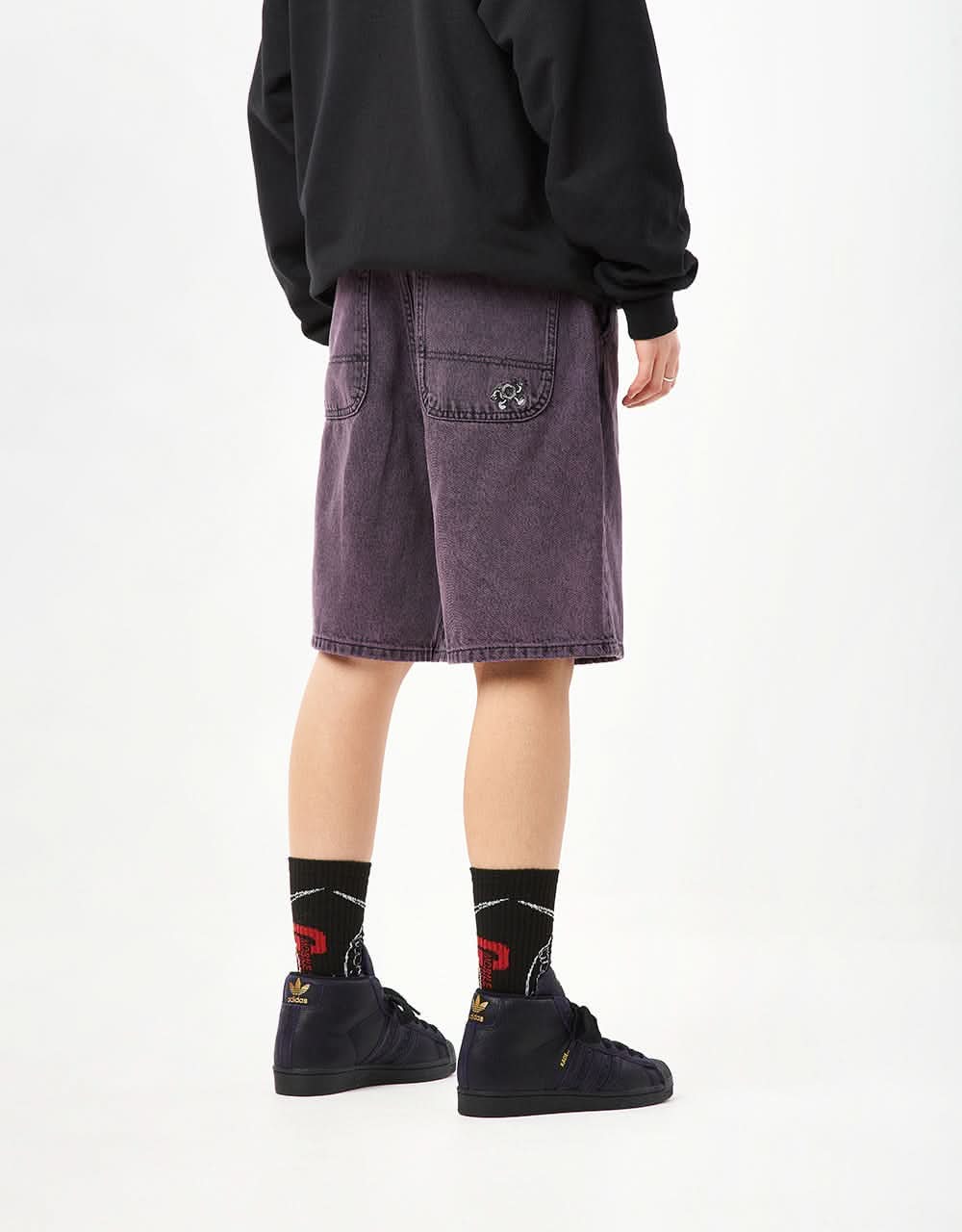 Route One Super Baggy Jorts - Moderate Purple - Image 10