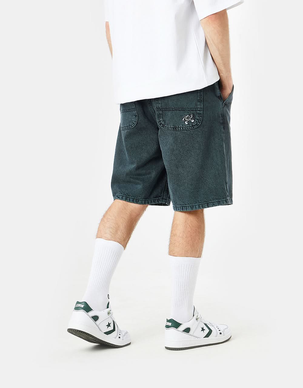 Route One Super Baggy Jorts - Shaded Spruce - Image 4