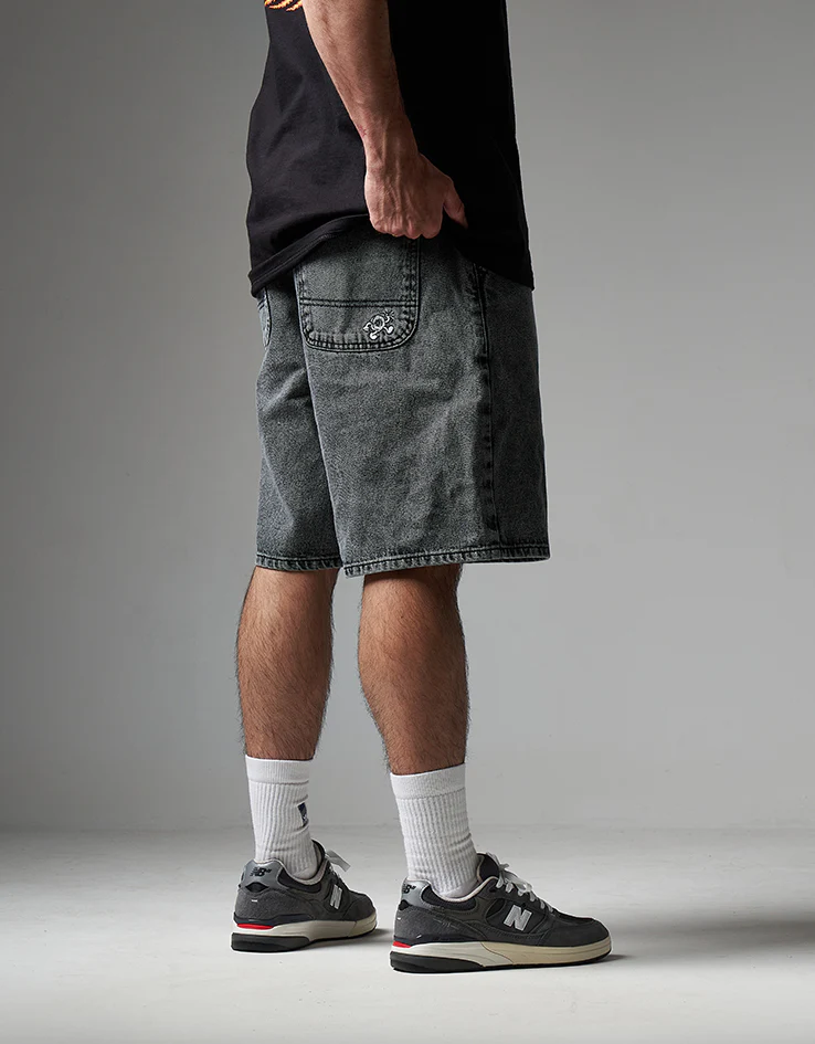 Route One Super Baggy Jorts - Slate Grey