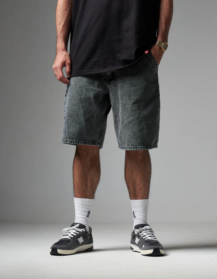 Route One Super Baggy Jorts - Slate Grey - Image 2