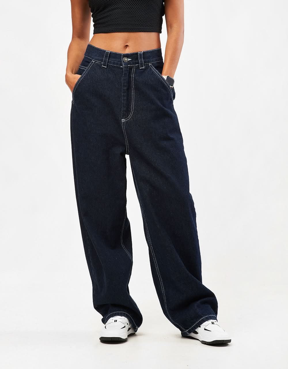 Route One Super Baggy XL Denim Jeans- Indigo - Image 7