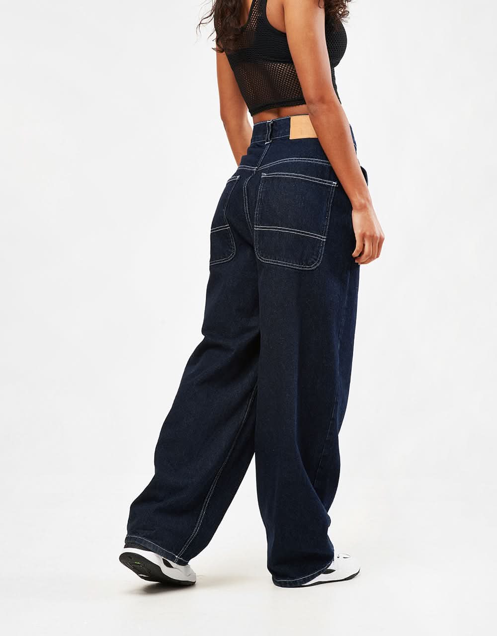 Route One Super Baggy XL Denim Jeans- Indigo - Image 8