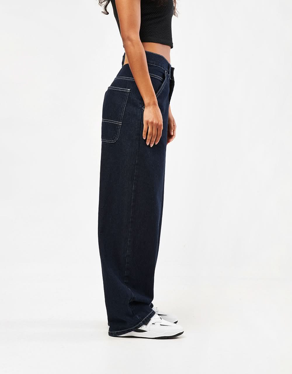 Route One Super Baggy XL Denim Jeans- Indigo - Image 9