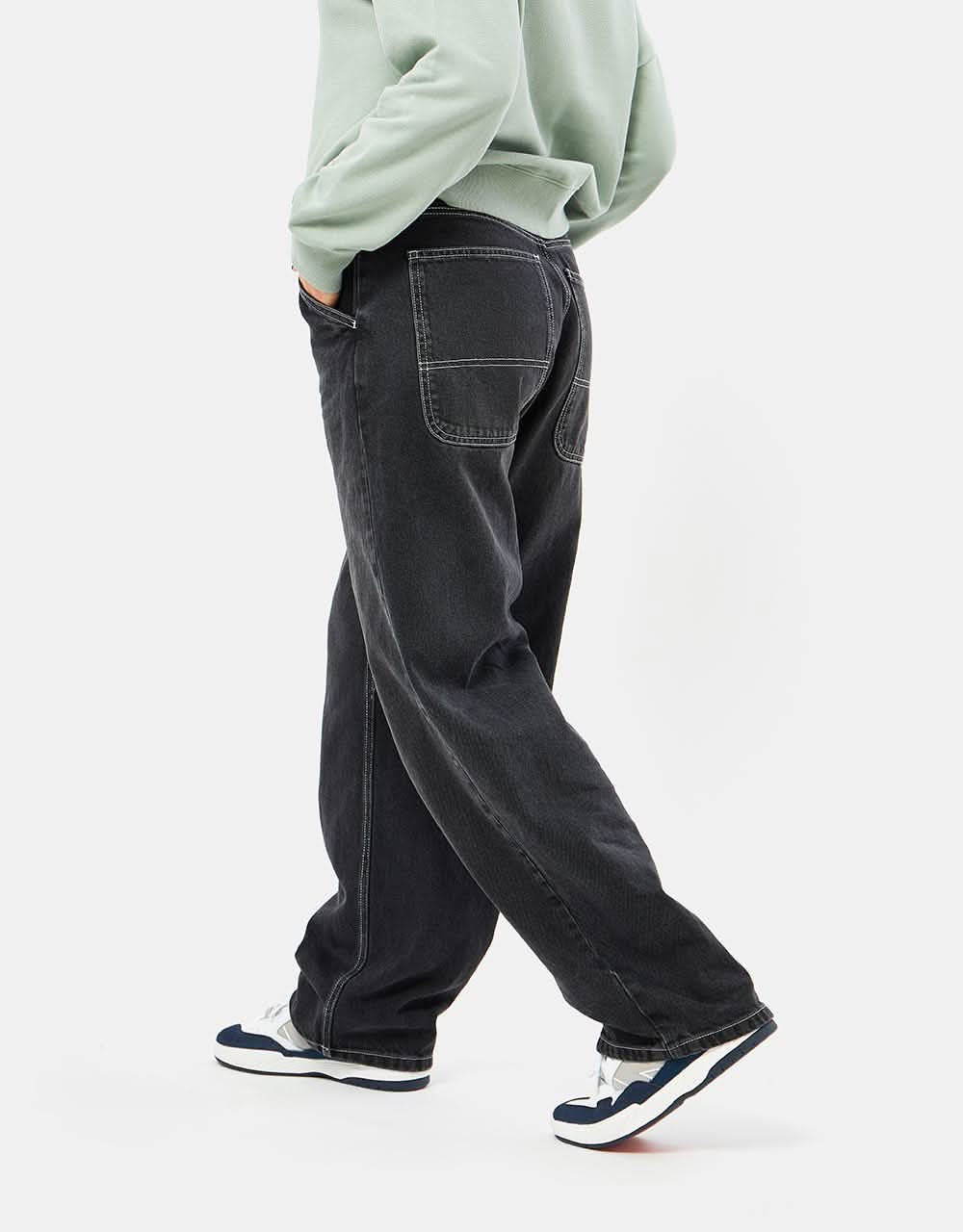 Route One Super Baggy XL Denim Jeans- Washed Black - Image 9