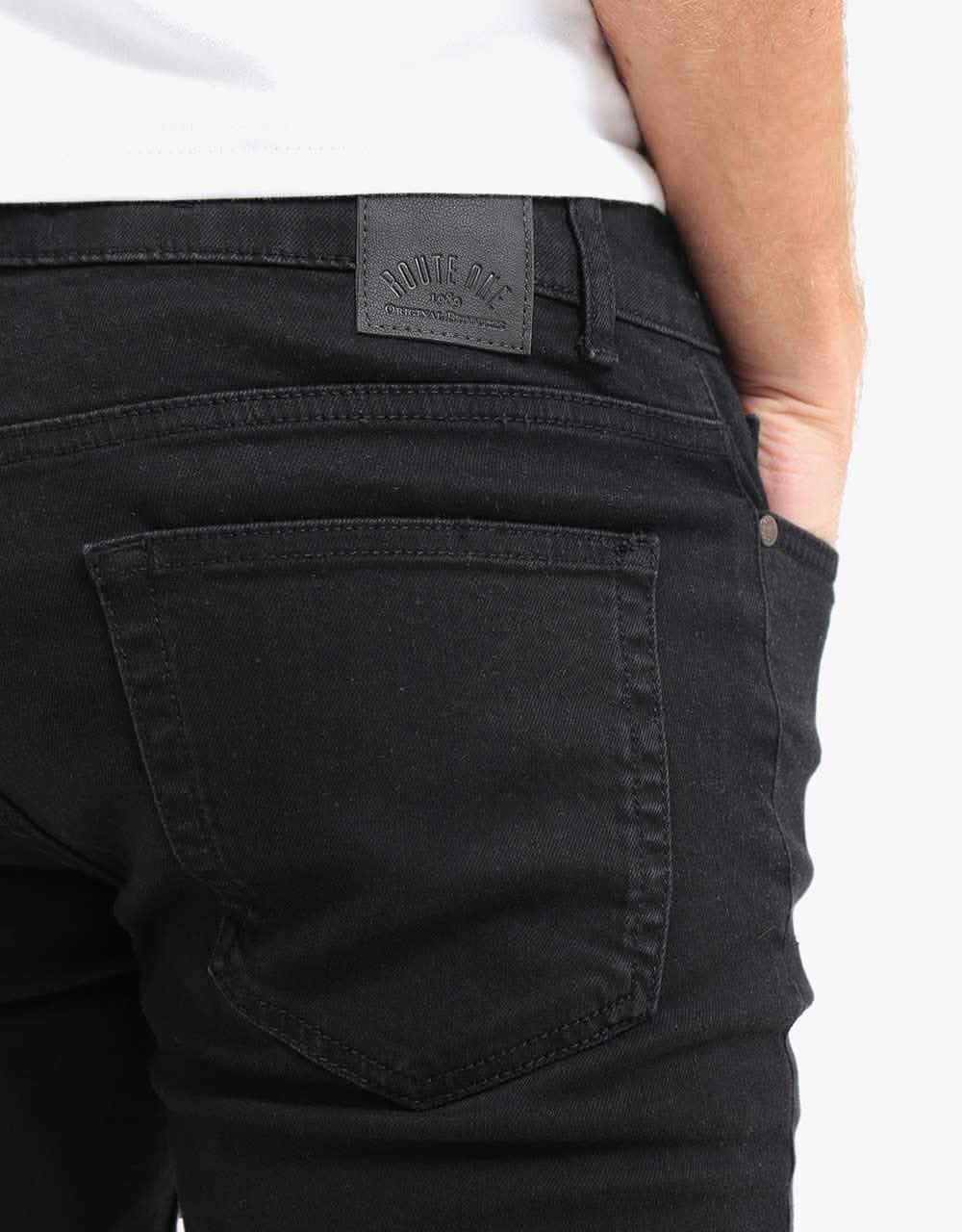 Route One Super Skinny Denim Jeans - Black - Image 4