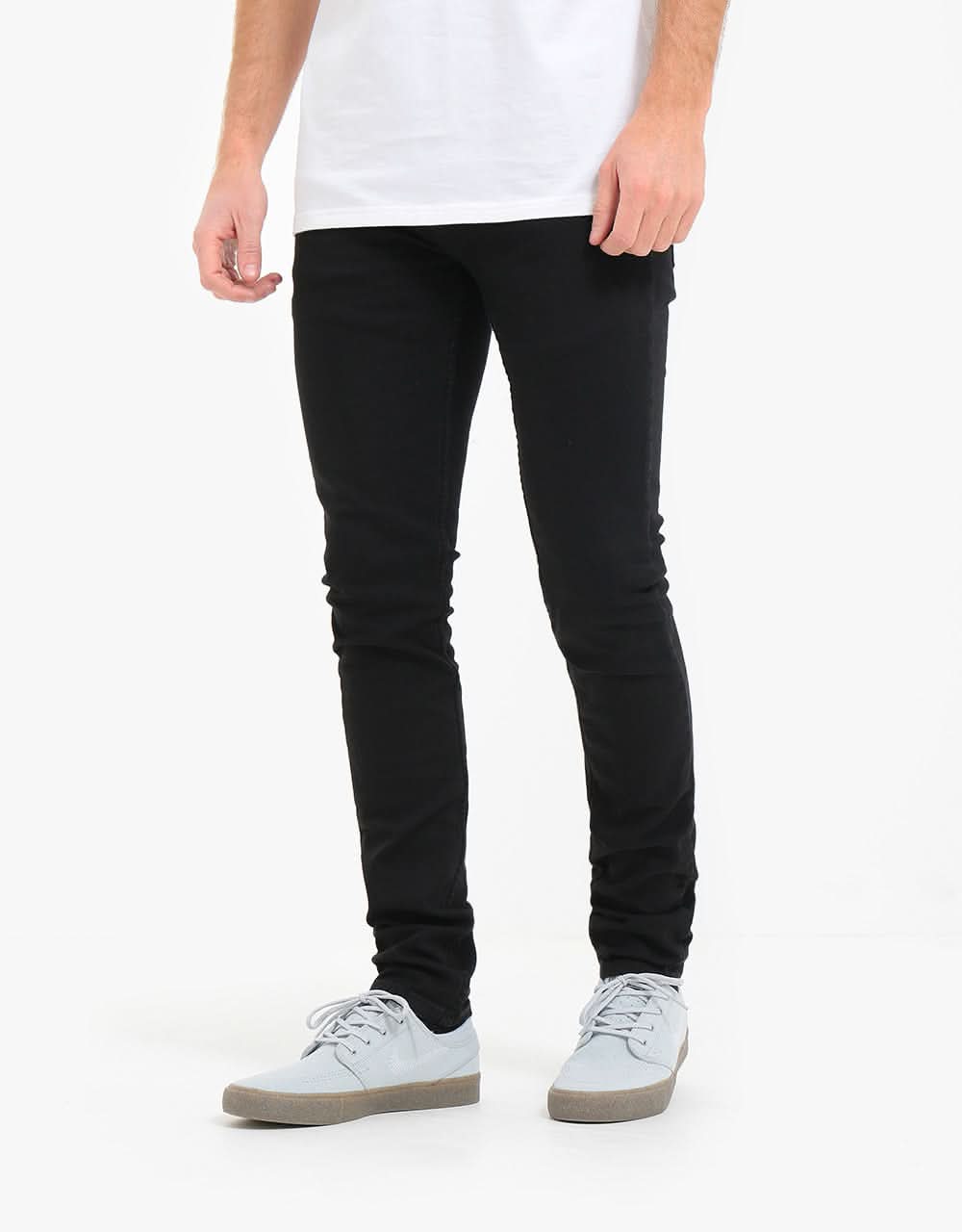 Route One Super Skinny Denim Jeans - Black - Image 7