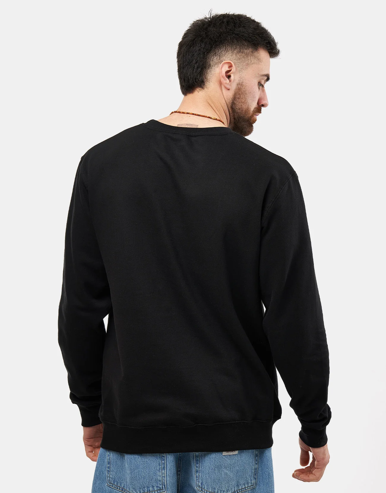 Route One Tagged Sweatshirt - Deep Black - Image 3