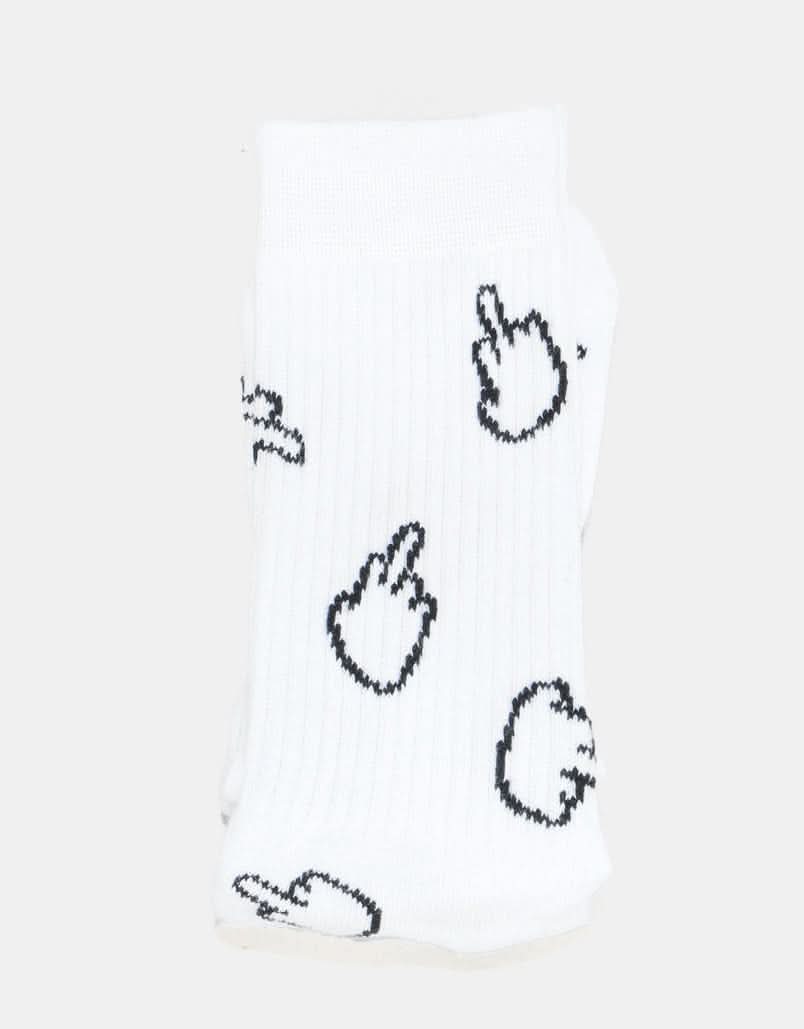 Route One The Bird Crew Socks - White/Black - Image 4