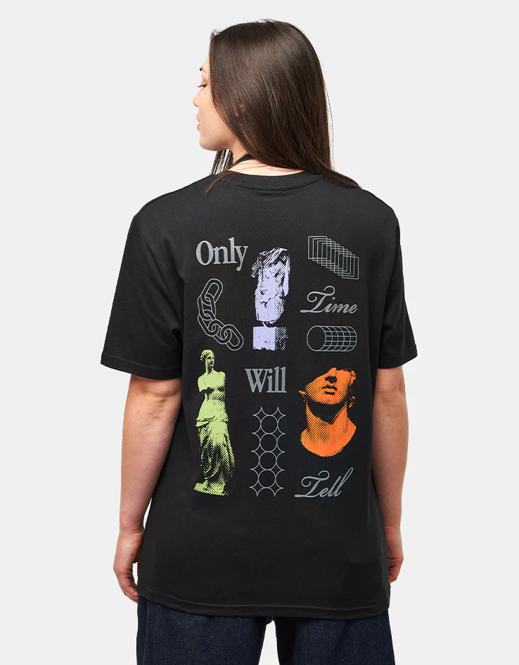 Route One Time Will Tell Organic T-Shirt - Black - Image 5