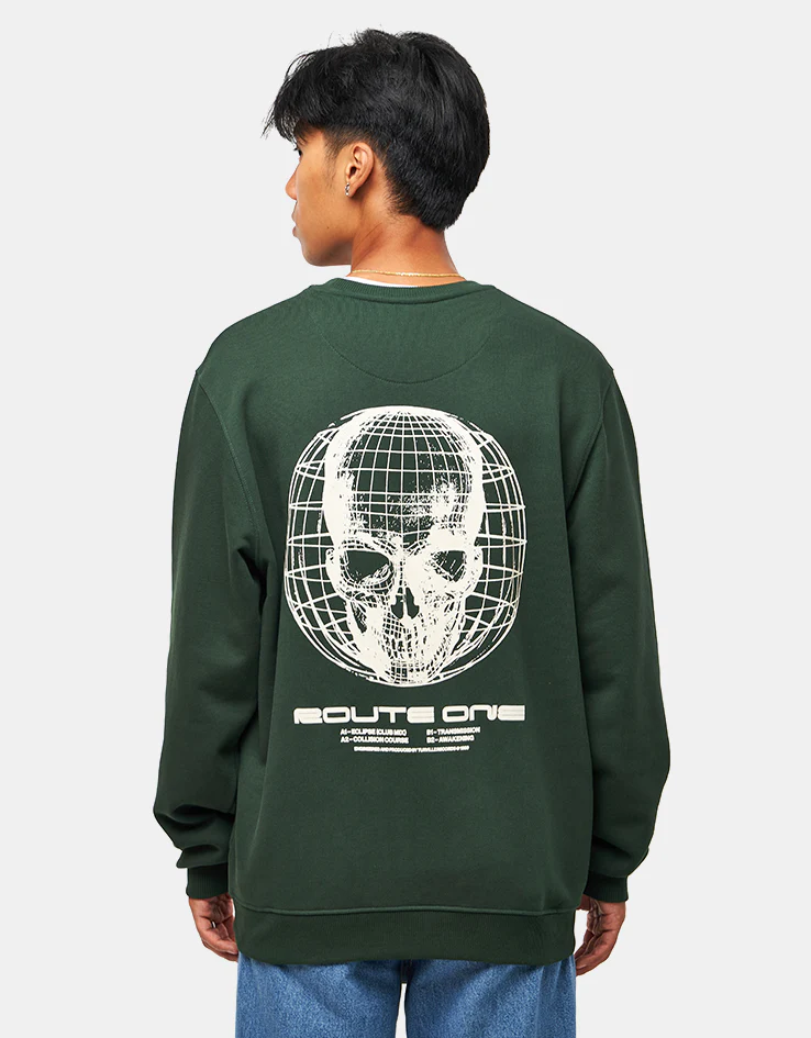 Route One Transmission Heavyweight Sweatshirt - Forest Green