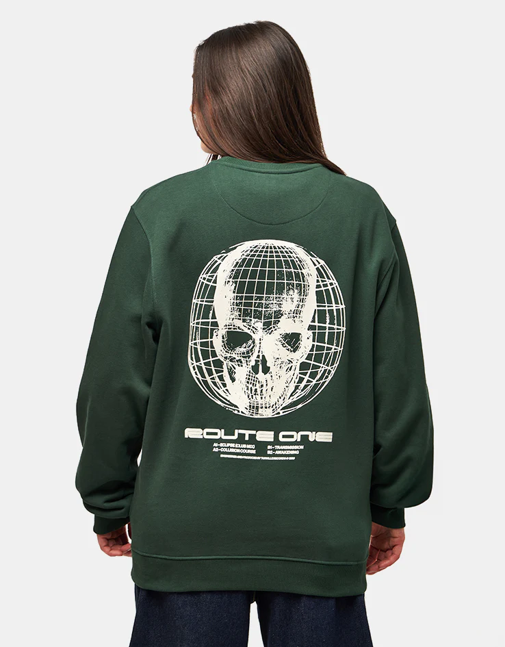 Route One Transmission Heavyweight Sweatshirt - Forest Green - Image 6