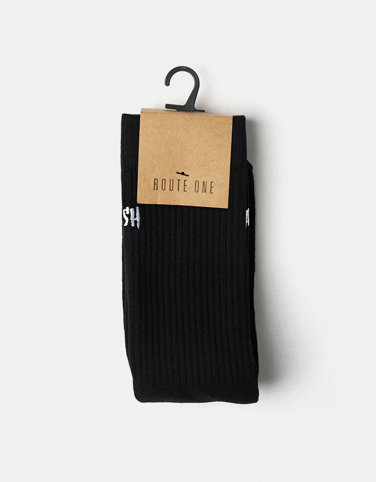 Route One Trash Crew Socks - Black - Image 5
