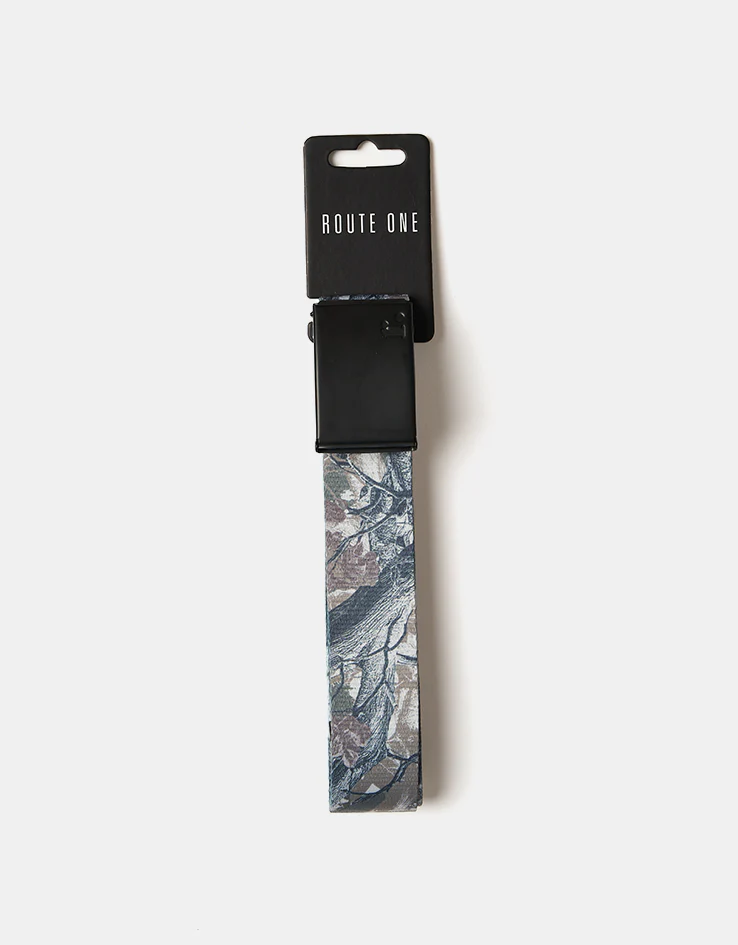 Route One Tree Camo Web Belt - Brown - Image 5