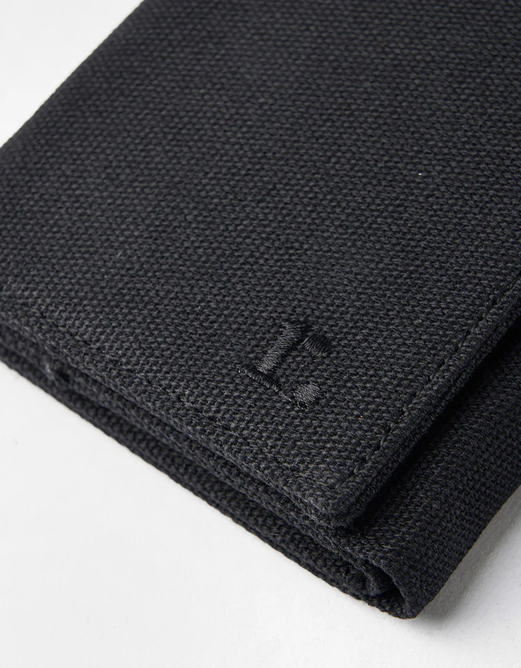 Route One Tri-Fold Canvas Wallet - Black - Image 3