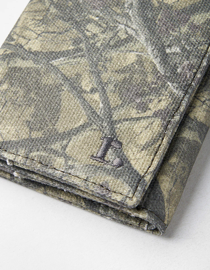Route One Tri-Fold Canvas Wallet - Tree Camo (Green) - Image 2