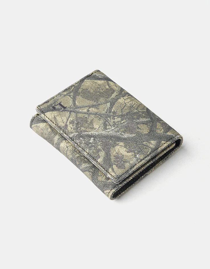 Route One Tri-Fold Canvas Wallet - Tree Camo (Green) - Image 3