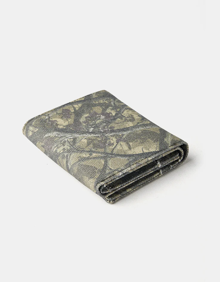 Route One Tri-Fold Canvas Wallet - Tree Camo (Green) - Image 5