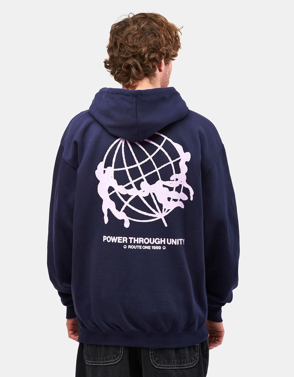 Route One Unity Midweight Pullover Hoodie - Oxford Navy
