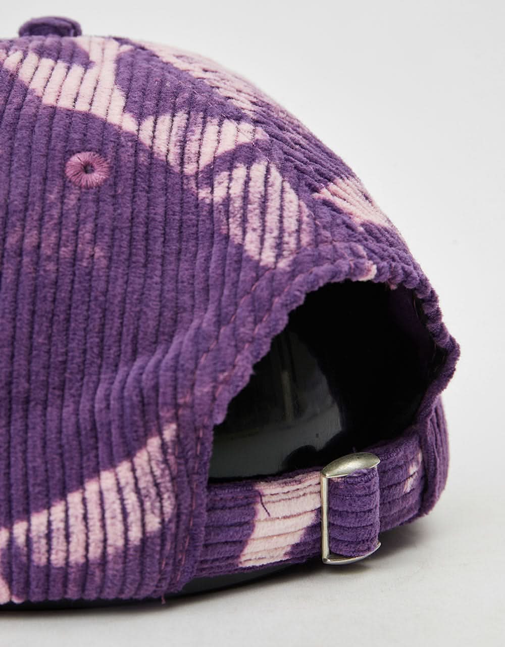 Route One Unstructured Bleached Cord 6 Panel Cap - Purple - Image 4