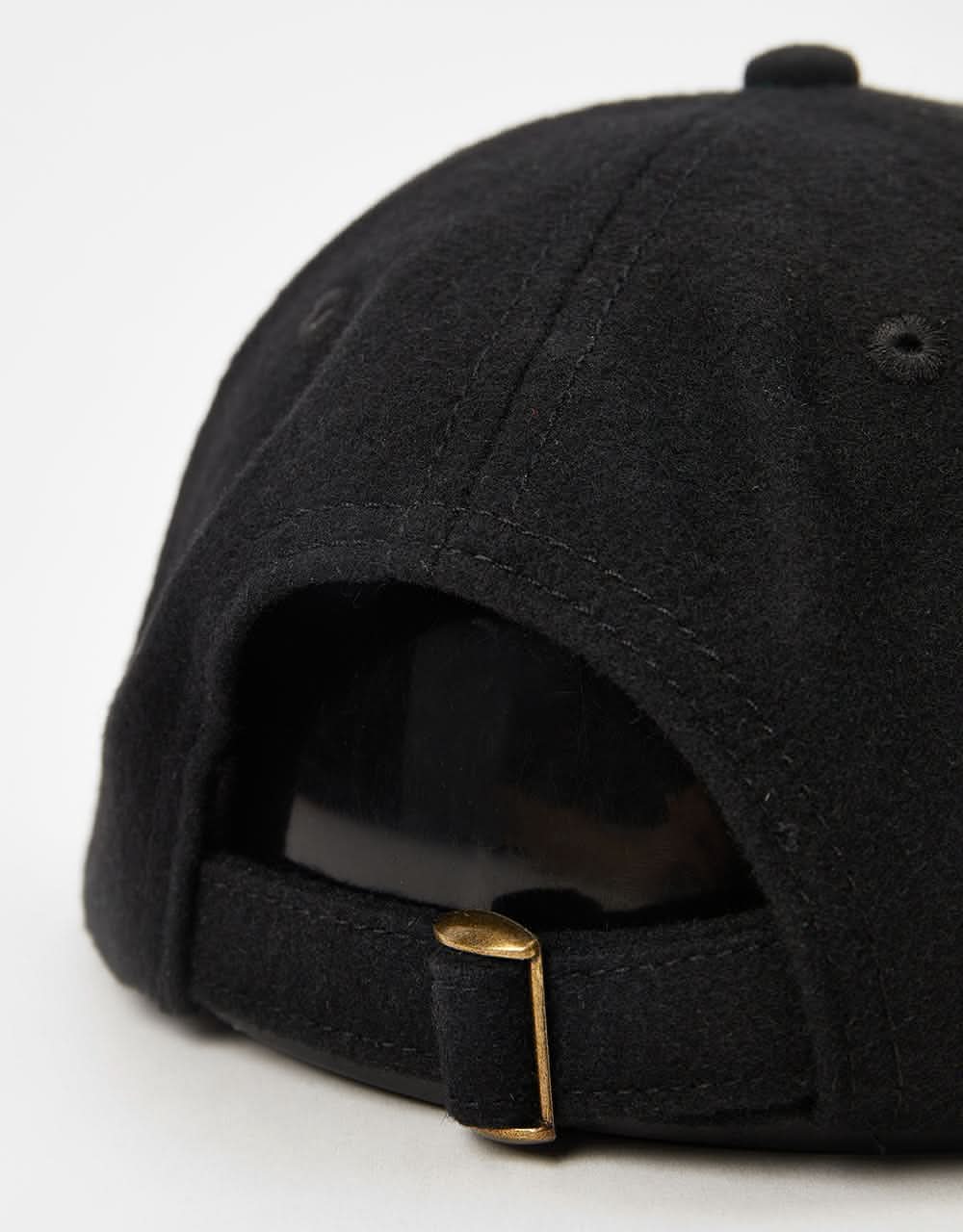Route One Unstructured Melton Wool Cap - Black - Image 3